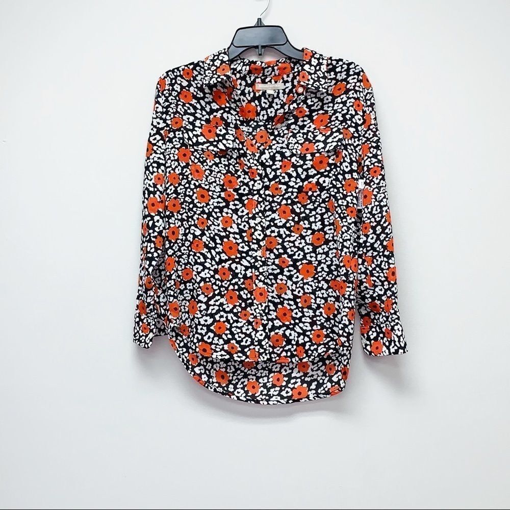 Banana republic poppy button down top - Picture 2 of 7